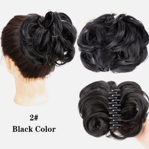 Black Hair Bun Extension